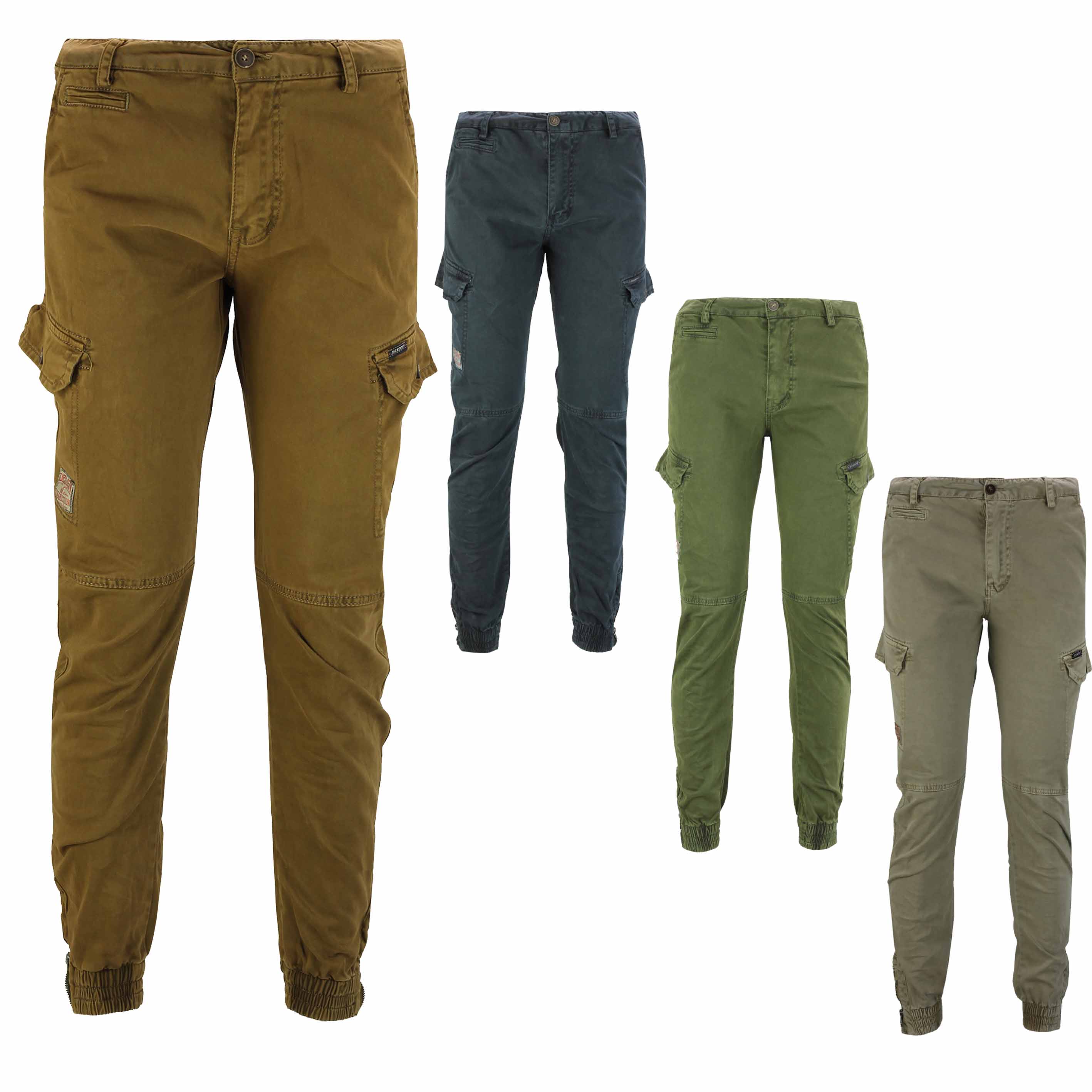 olive cargo joggers mens